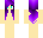purple hair layout