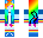 rainbow dash minecraft girl version