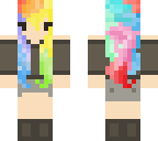 rainbow hair chibi