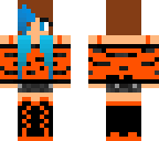 tiger girl blue hair