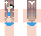 brunette girl in bikini