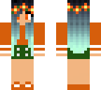 carrot girl with blue hair