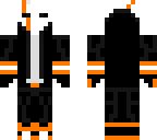 orange skull mask 