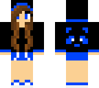 panda girl blue edit