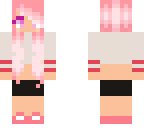 pink haired cheerleader
