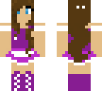 purple maid outfit