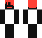 red head-black n white