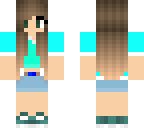 turquoise blue girl