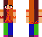 a colorful girl