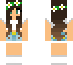 basic white daisy crown girl