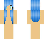 blue hair- skin base