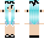 blue haired girl