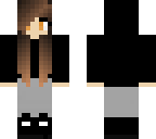 brown hair black hoodie vampire