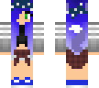 cute blue haired bandana werewolf girl