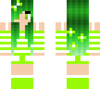 cute green flower girl