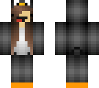 edited brown haired derpy penguin girl