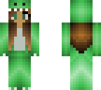 green girl dino
