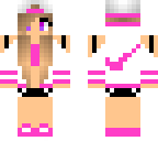 pink nike girl