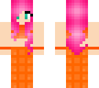 pink orange mermaid