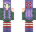 purple and green