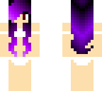 purple haired bikini girl