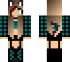 sexy cat girl with headphones