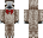 sloth with bow tie