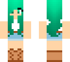 turquoise haired girl