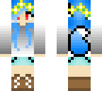 wolf girl blue