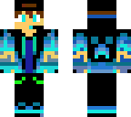 awesome blue gamer raging fire