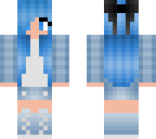 blue demin girl