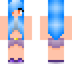 blue hair tomboy
