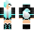cool blue haired girl