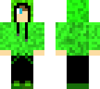 green hoodie