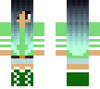 ombre girl edit green