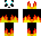 panda on fire