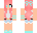 pretty pink hair girl