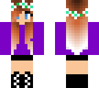 purple flower girl