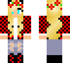 red checard girl