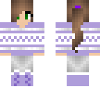 winter girl with ponytail ii