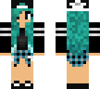 blue haired girl