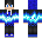blue hoodie boy