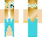 blue prom girl