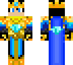 golden king with cape