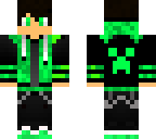 green creeper with headphones