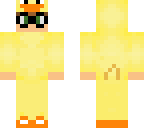 human biting duck