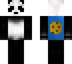 panda with blue biscuit cape