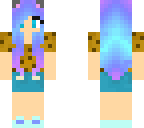 pastel galaxy hair cookie girl