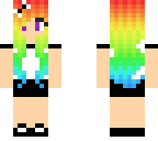 rainbow haired girl