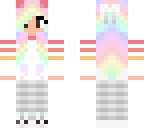 rainbow pajama girl